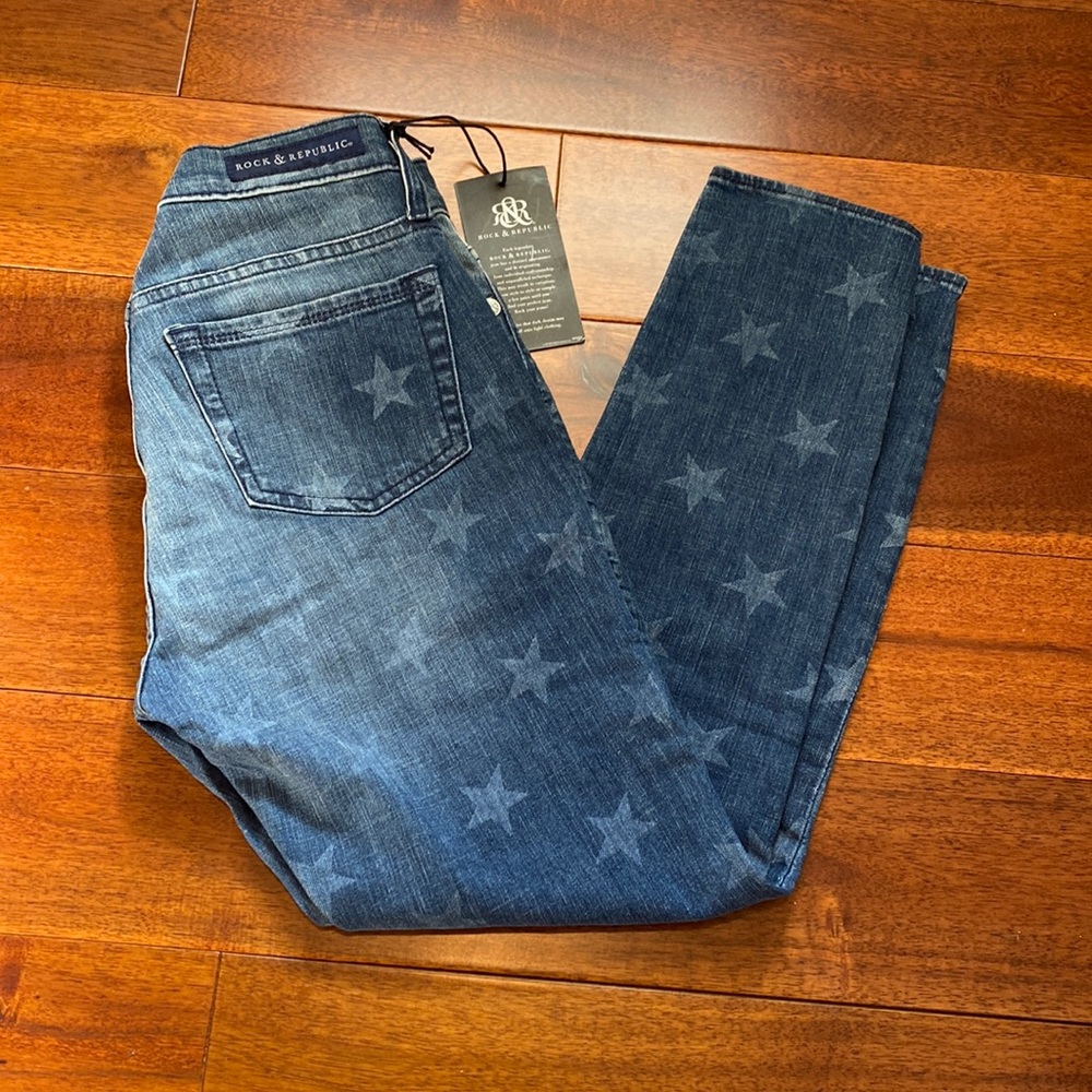 Rock & Republic cropped skinny jeans size 4 EUC